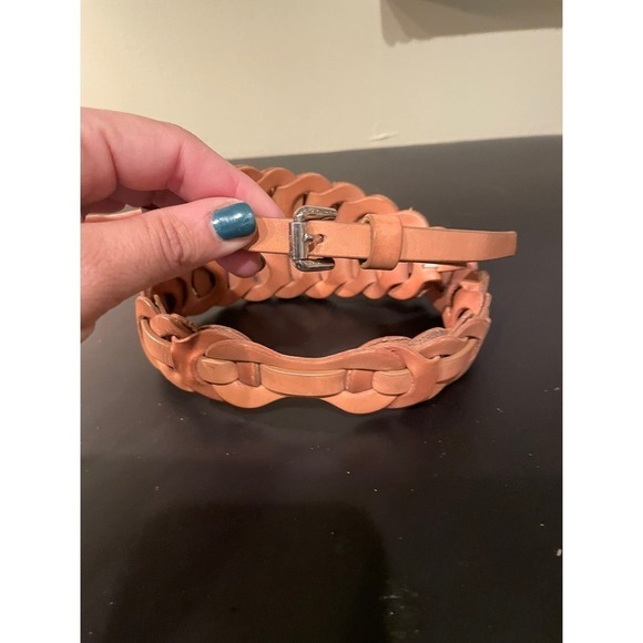 Cole Haan Leather Braided Belt - Picture 2 of 5